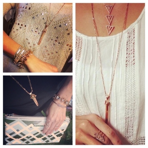 Stella & Dot REBEL PENDANT  Gold - Picture 1 of 8